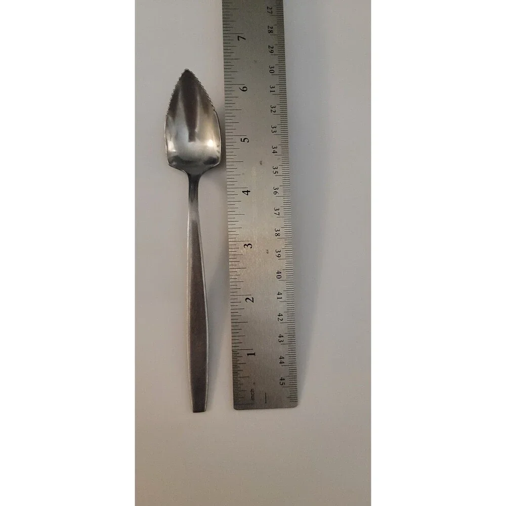 Rogers Cutlery Co. Creation Stainless Steel Grapefruit Spoon Set of 2 Serrated